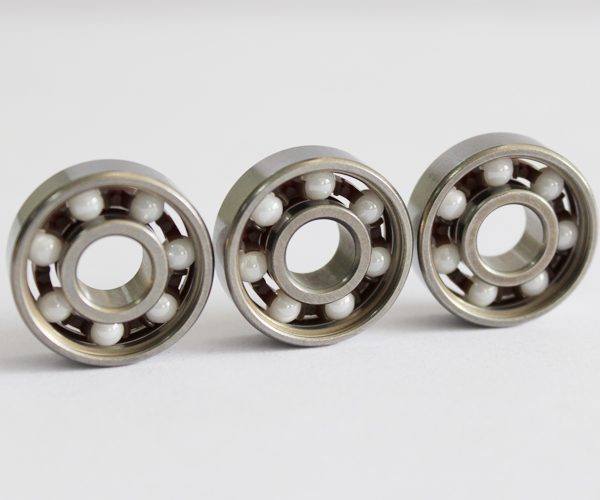 Open Smooth Rotation Full Ceramic Skate Bearings , Light Weigh Skateboard Wheel Bearings
