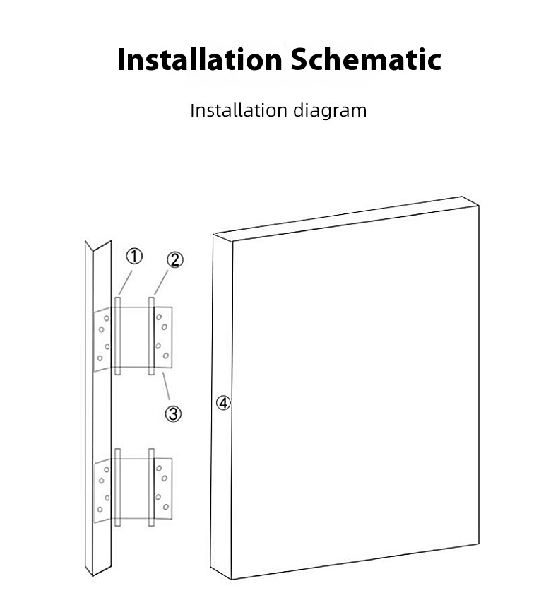 Modern Double-Open Automatic Closing Adjustable Stainless Steel Door Spring Hinge 110 Opening Angle Wall Mount