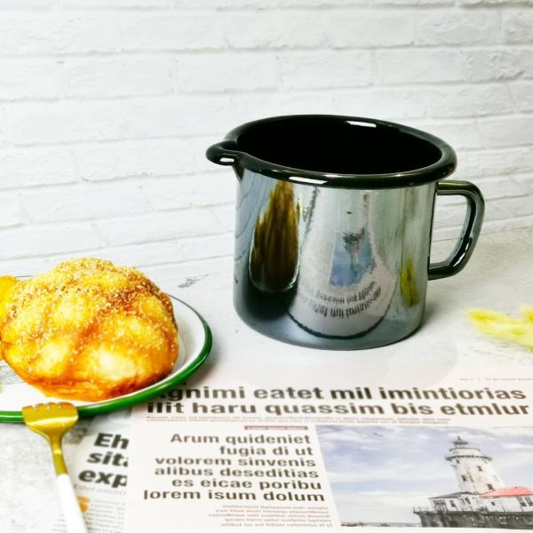 Daily Kitchen Enamel Cooking Pot Food Warm Soup Casserole Stewpot Customized Logo