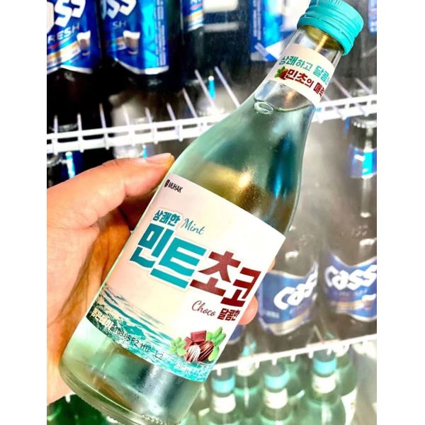 Copperplate Paper Korean Shochu Wine Bottle Sticker Packaging Label
