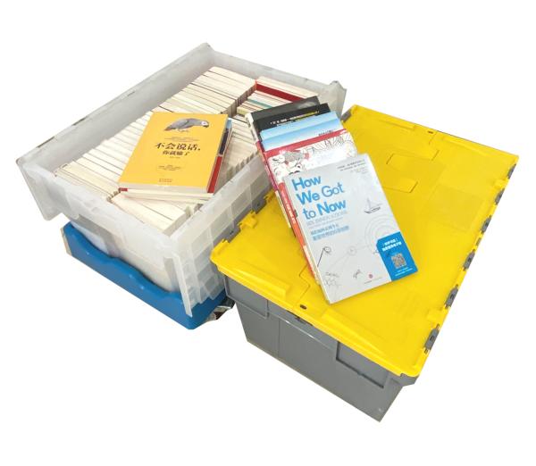 Caixas de armazenamento de plástico para leite de 56L Transportes logísticos empilháveis PP Containers pesados