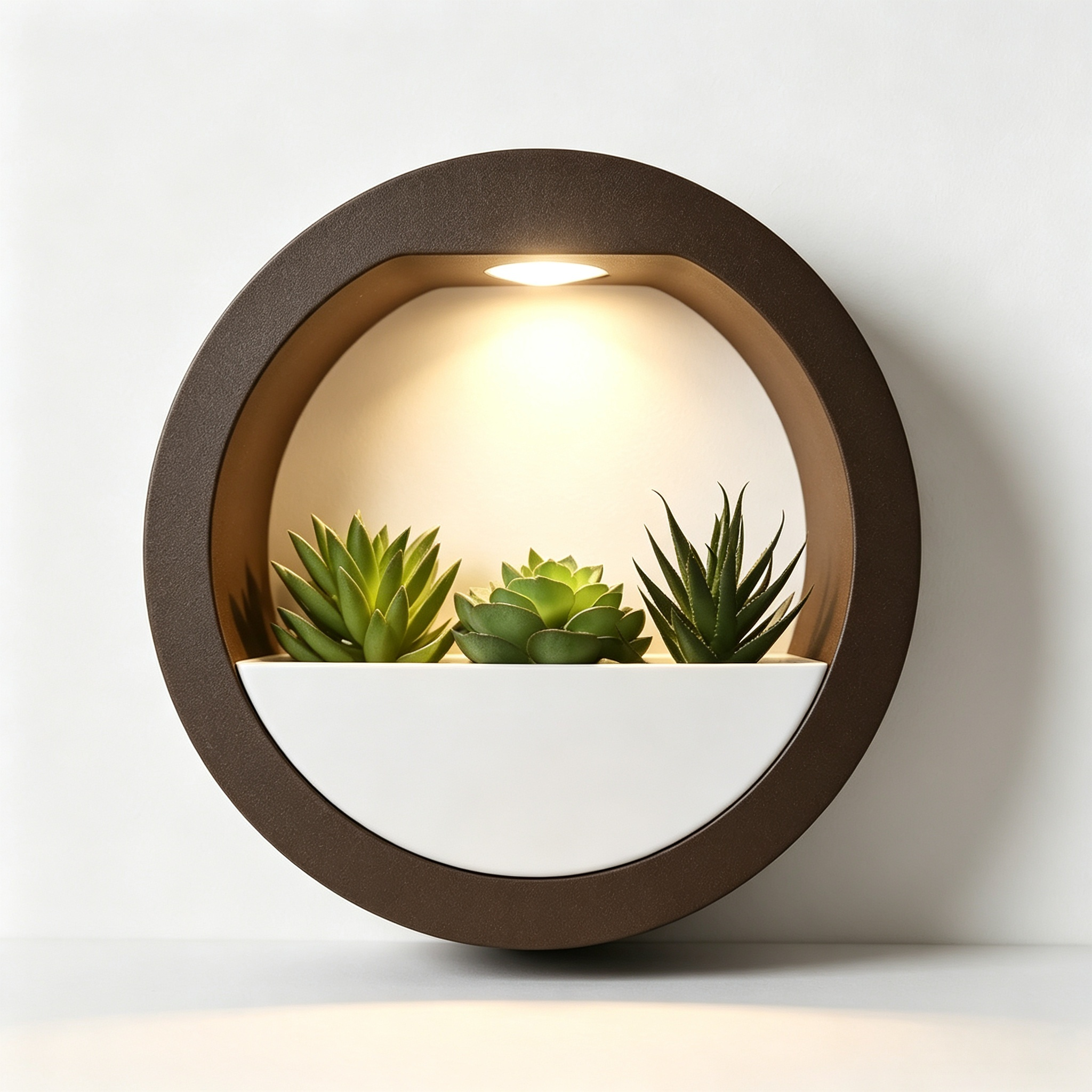 Living Room Homestay 3D Printed Decor Plant Wall Light Dual Tone Wall Mount Lamp