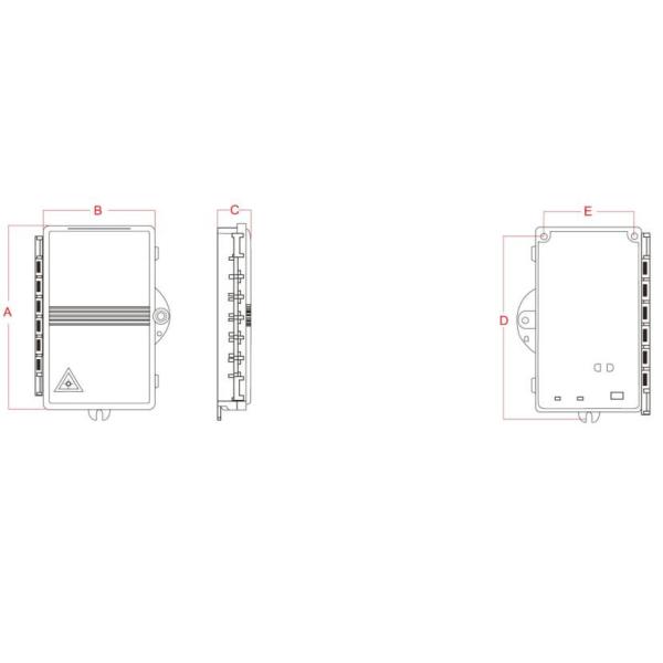 0.2KG коробка прекращения оптического волокна SC LC 2core