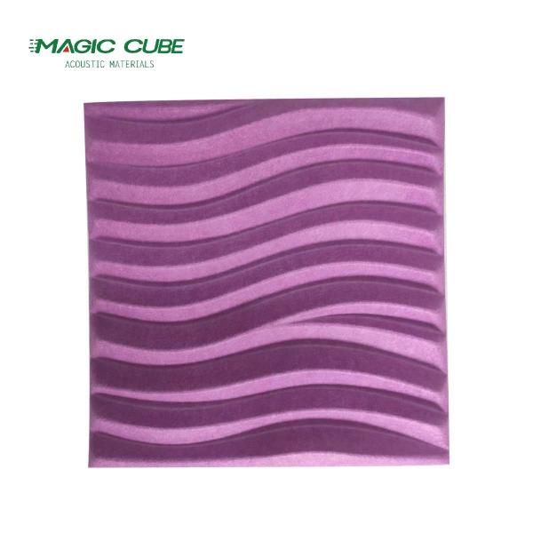 Polyester Fiber Soundproof 3D Wall Panels For Bass Insulation And Padding