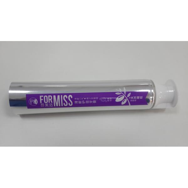 sentiment argenté brillant en plastique métallique de miroir de Sheen de tube de pâte dentifrice 90g