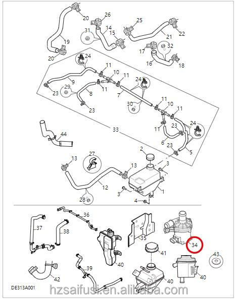 Bomba de água elétrica metálica original para Maxus G10 T60/T70 T90 G20 D90 2020- C00100232