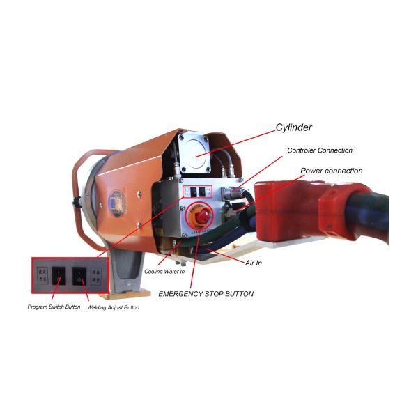 Soudeuse portative de tache de résistance de main d'impulsion d'inverseur pour le corps automatique en aluminium