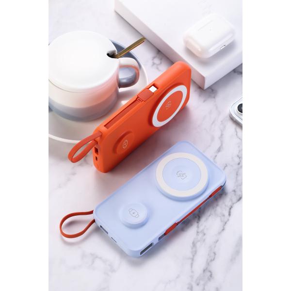 Бесплатное магнитное беспроводное зарядное устройство Mini Power Bank 10000 MAh Для IWatch iPhone