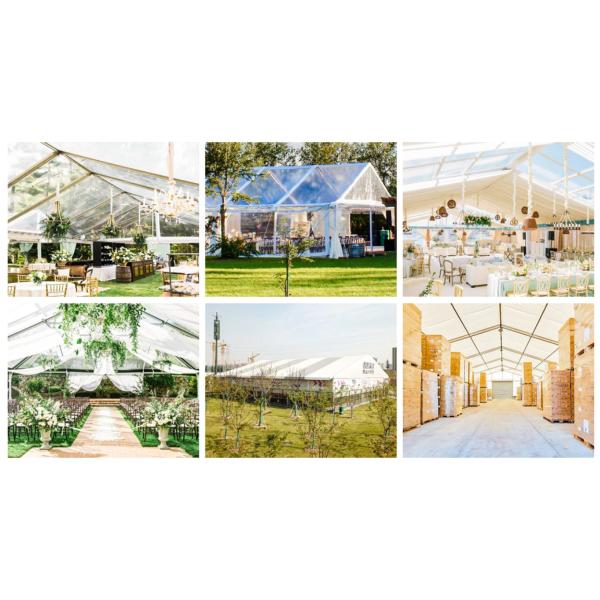 Aluminum Alloy Heavy Duty Marquee Tent Clear Roof Party Tents For Events Outdoor