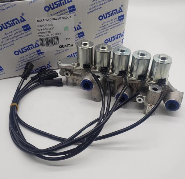 Válvula de solenoide elétrica 20Y-60-41621 de KOMATSU para a máquina escavadora PC200-8 PC220-8