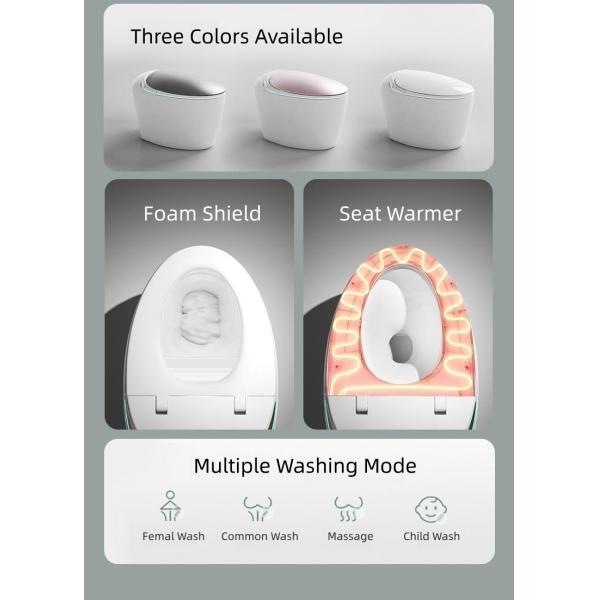 CUPC European 110v/220VAC Bathroom Toilet Bowl Smart Commode Auto Wash