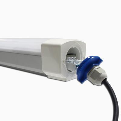Supermarket IP65 LED Tri Proof Light / Led Vapor Tight Linear Fixtures 20W-80W