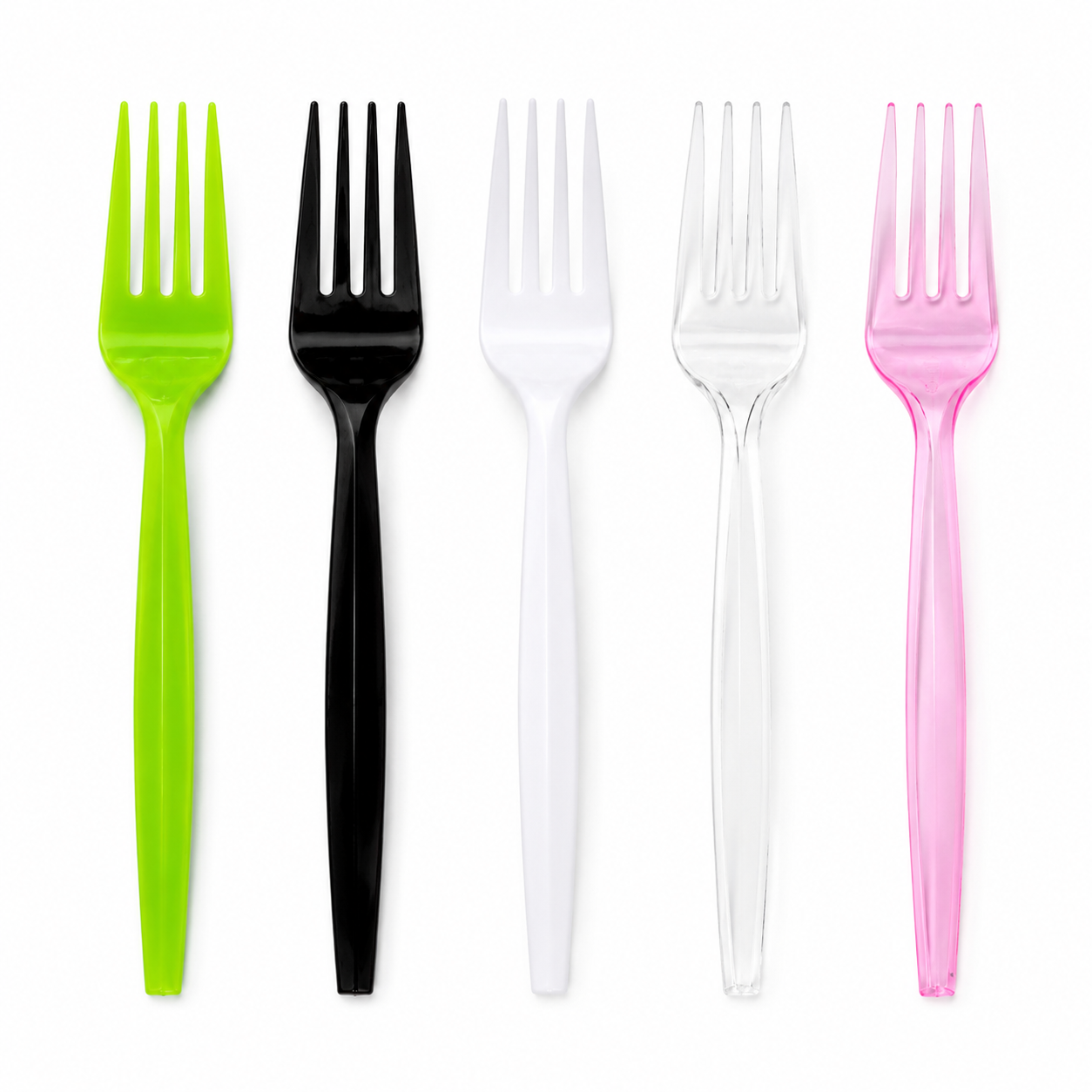 Large Disposable PP Fork 150mm For Pasta Salads Barbecue / Takeaway Meals