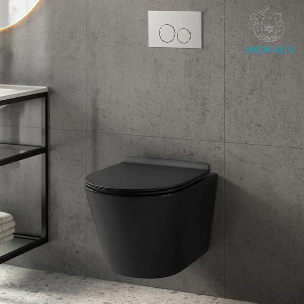 Stylish Wall Hung Toilet Bowl High quality Ceramic Two end Flushing 3 to 4.5L Flow Rate