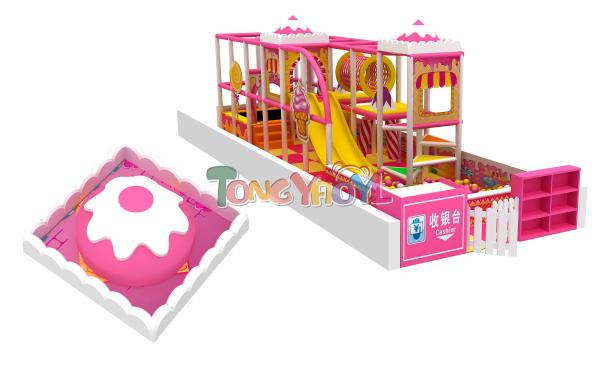 Candy Themed Indoor Playground Equipment For Kids' Physical And Cognitive Development