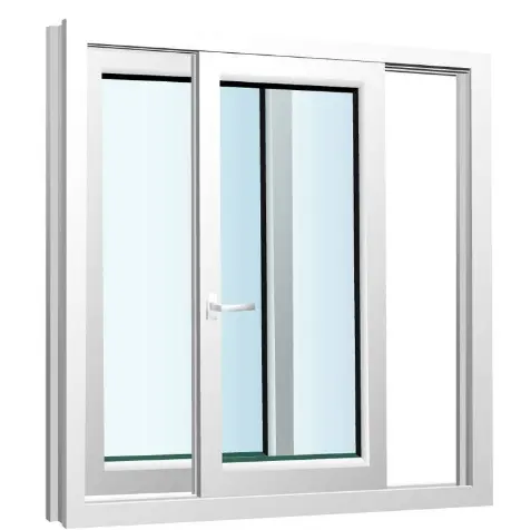Customizaion Modern Small Bathroom PVC Sliding Windows Single  Glass Bathroom windows for Sale