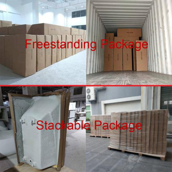 American Style Apron Skirt Freestanding Acrylic Bathtubs 60