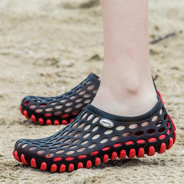 Portable Swimming Pool Shoes , Mens Sandals Water Shoes For Shower