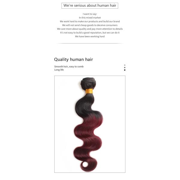 1b 99j Bw Colored Human Hair Bundles