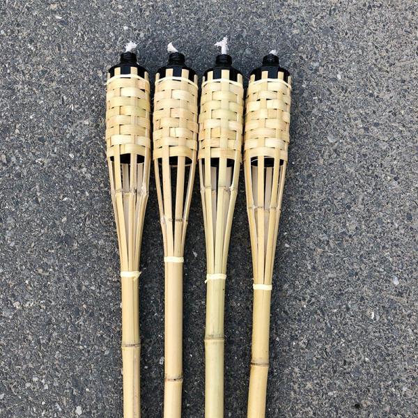 180cm Natural Bamboo Torch Bamboo Tiki Torches For Garden Lighting Luau Party