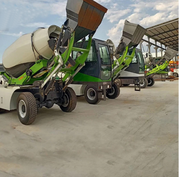 Зеленая 40° тележка конкретного смесителя ³ подъема 116ХП 85кв 3м