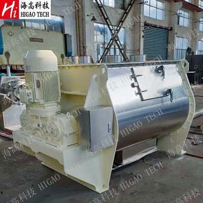 Bread Premixed Powder Horizontal Mixing Machine Non Gravity Double Shaft Mixer SUS304