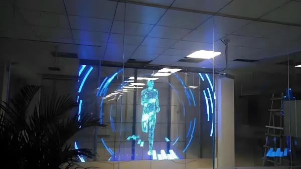 Publicité Écran LED transparent durable pour l'intégration architecturale