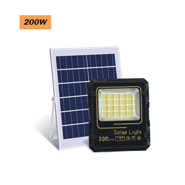 Outdoor Waterproof IP66 Solar Powered LED Flood Light with Lithium Battery 18000mAH