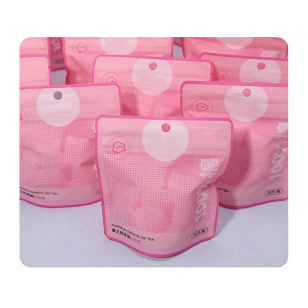 Portable Round Makeup Remover Pads 5pcs 10pcs 20pcs Cotton Cosmetic Pads