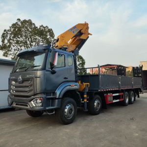 Howo Truck Mounted 16ton Articulated Knuckle Boom Loader Crane Truck