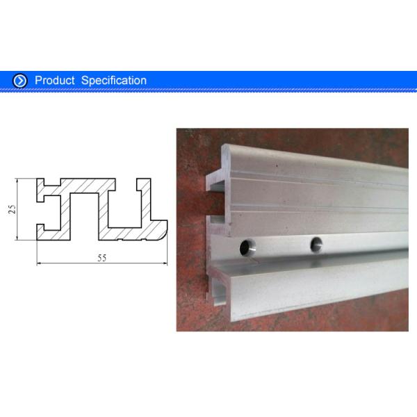 KONE Brand Aluminum Elevator Door Sill with 12 MM Single - Groove ISO / TS16949:2009