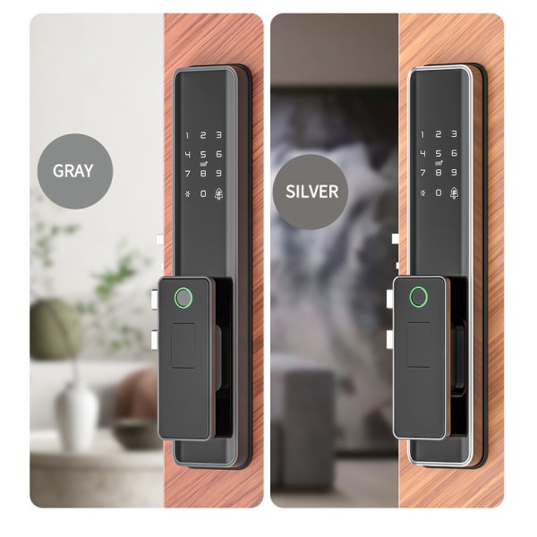 YAGU NEO Aluminum Alloy Biometric Wood Door Digital Fingerprint Lock With Camera Keyless Biometric Lock for Home Security TUYA