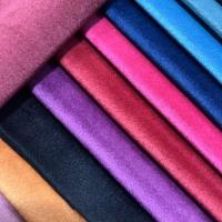 Tissu de matériau de velours confortable haute densité avec de bonnes performances de couleur