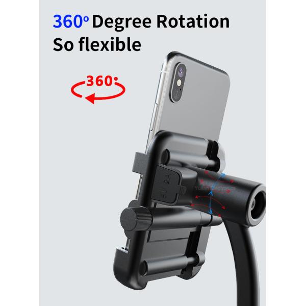 Rear Mirror Dirt Bike Phone Holder , 5V 2.5A Bmw Motorcycle Phone Mount