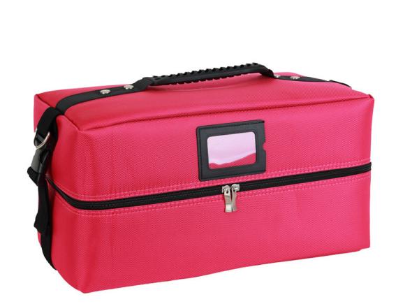 Sacos cosméticos do curso profissional, organizador cosmético Bag da tela portátil