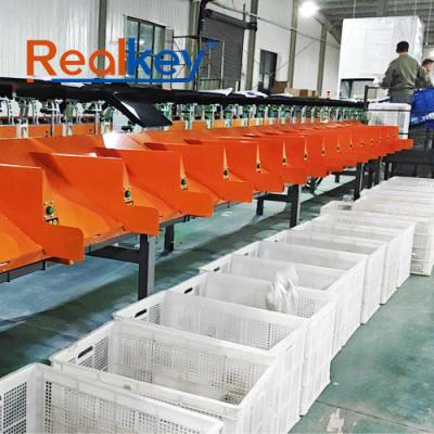 High Precision Tilt Tray Sortation Machine Customized For Various Items Space Saving