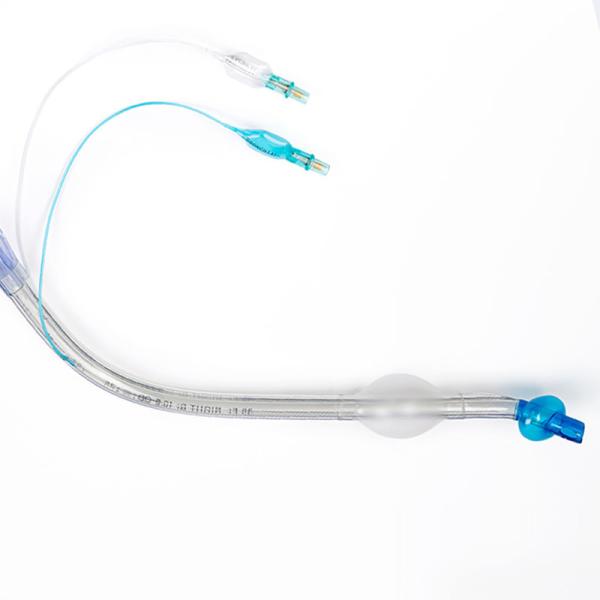 ISOコネクタ付き医療用PVCダブルルーメン気管内チューブ