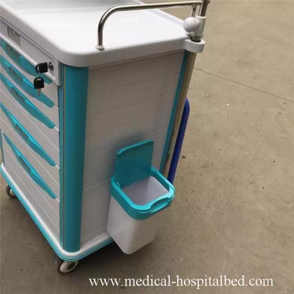 Ручная медицинская тележка аварии для клиники с доской ABS пластичной верхней