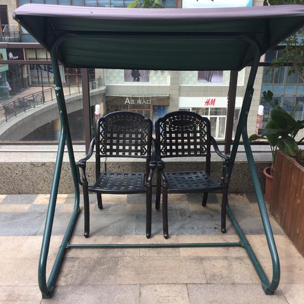 Classical European Cast Iron Decor Aluminum Garden Table & Chair Table End