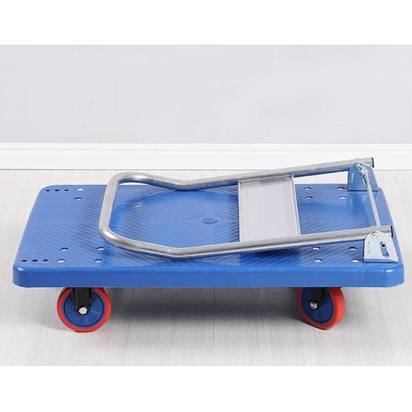 Промышленная тяжелая работа плоская ручная толкательная тележка складная корзина для склада