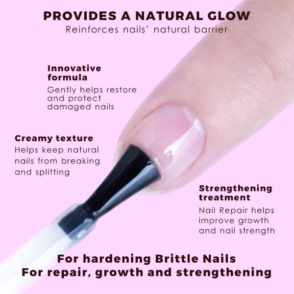 SAGALAGA 15ML 3 in 1 Fast Dry Transparent Strengthener Nails Top and Base Coat Long Lasting No Lamp Cured Nail Polish