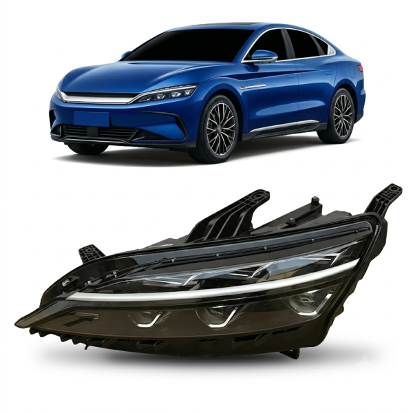5800K BYD Han Automotive Headlight Parts 12 Volt High Beam