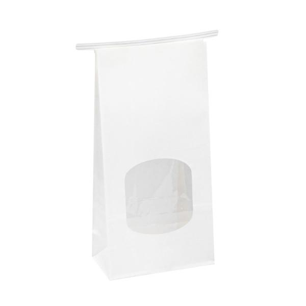 Strong Bottom Brown Paper Bread Bag Uncoated Lining With Eco Friendly Water Based Soy Ink