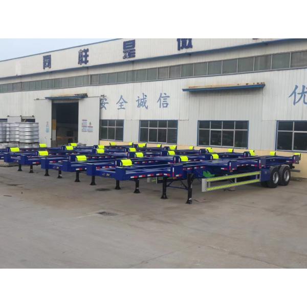 Mechanical/Air Suspension Container Skeleton Chassis with 12 Wheel and 13T-18T Axle