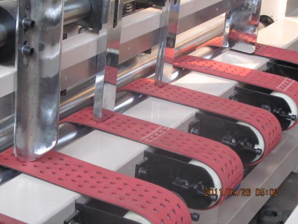 Three Layer Carton Making Machine , Automatic Folder Gluer Machines 12KW 380V 50HZ