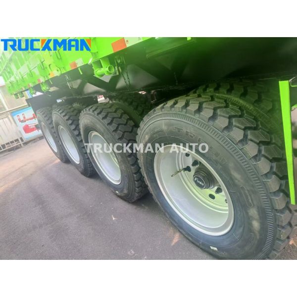 Factory Price 4 Axle 100 Tons Side Dump Trailer For Cargo Transportation