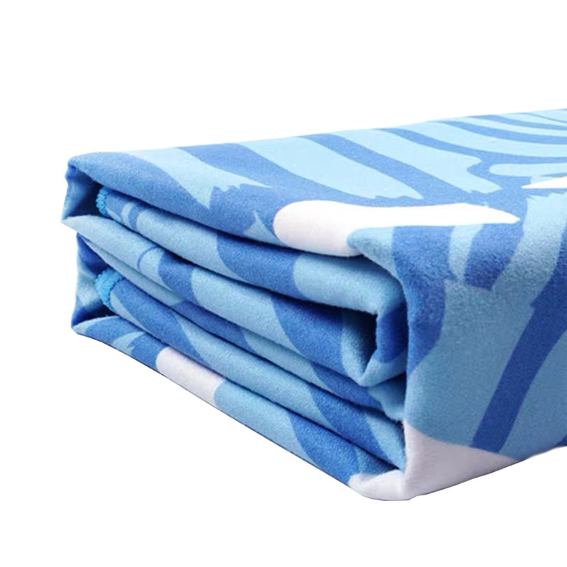 Одеяла пляжных полотенец Microfiber вафли RPET изготовленные на заказ вышитые пробуют свободно
