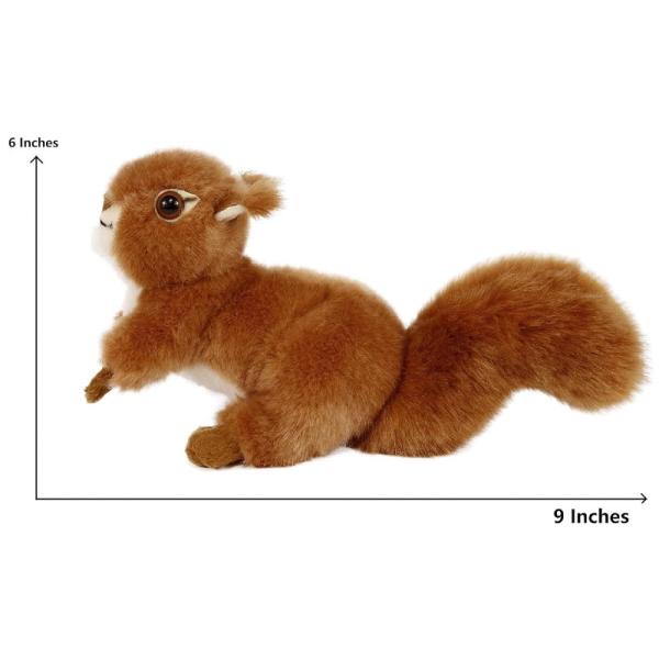 Lifelike Realistic Fur Squirrel Stuffed Animal Cute Squirrel Model Plush Toy 340g 20CM