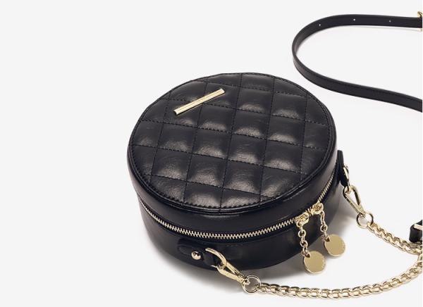 Small round new Korean version of joker women's bag fashion chain style one-shoulder cross-body bags