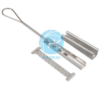 Lightweight Stainless Steel Drop Wire Clamp 3knots FTTH Drop Cable Clamp